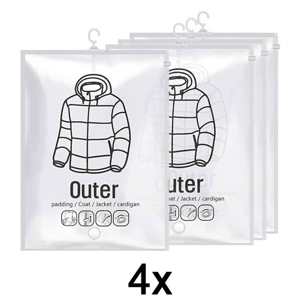 Sacs de rangement sous vide suspendus (lot de 4 pièces)