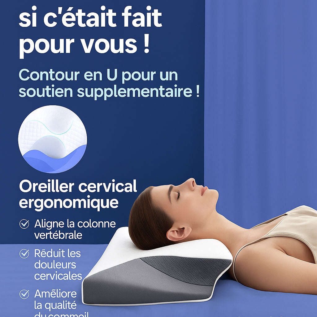 Slumblr® Oreillers Contour 2.0 : Épaisseur améliorée & confort surélevé