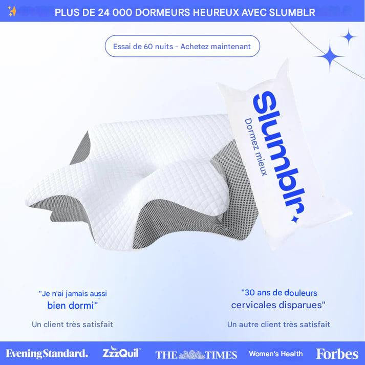 Housse d’Oreiller Ergonomique Slumblr® – Version Ultra